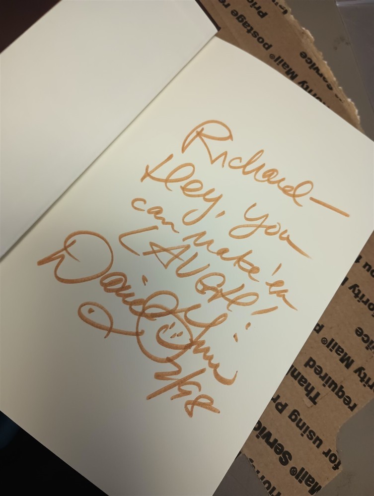 David Ginn Laughter Legacy Autographed Signed HC DJ