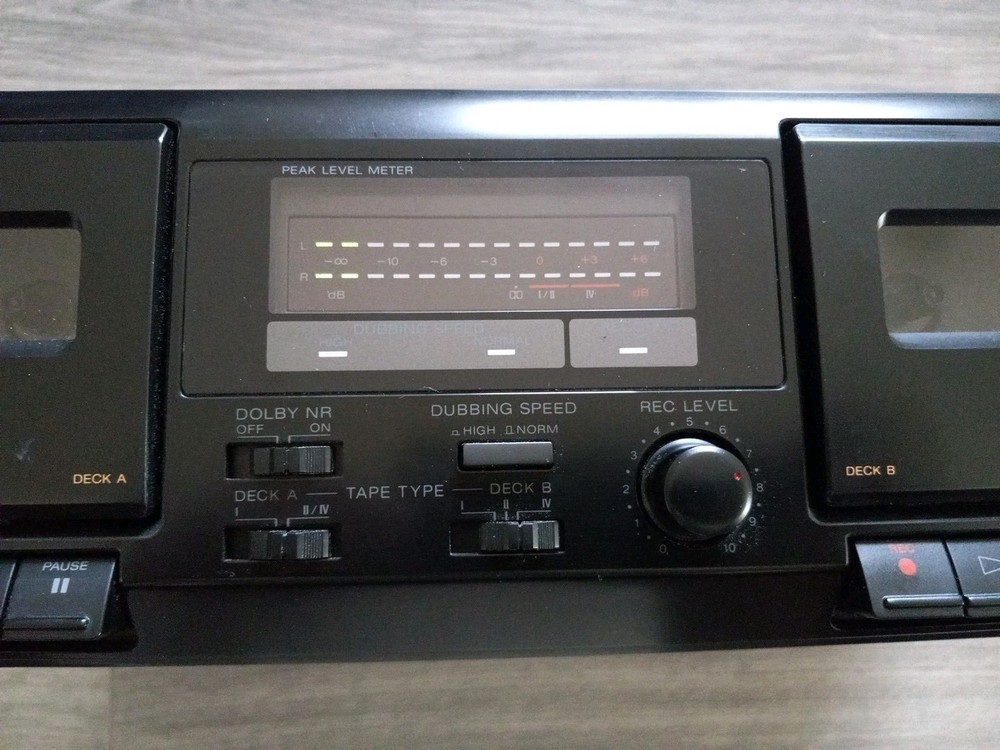 Sony TC-WE305 Dual Cassette Deck Tested Works "Please Read Description"