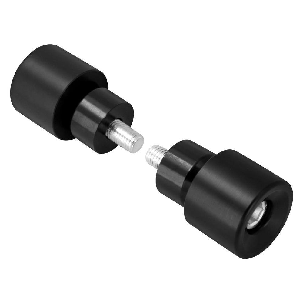 2x Engine Protective Guards Crashs Bars Black Protector M12 End Balls For Harley