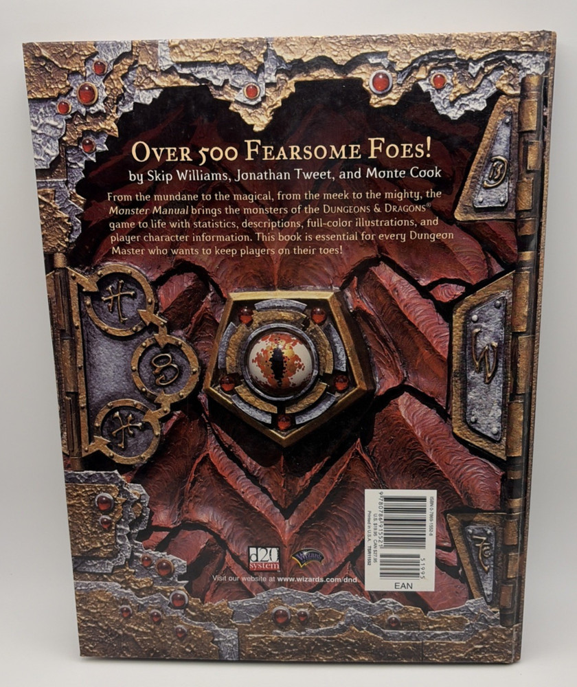 Dungeons & Dragons 3E Monster Manual, VG condition