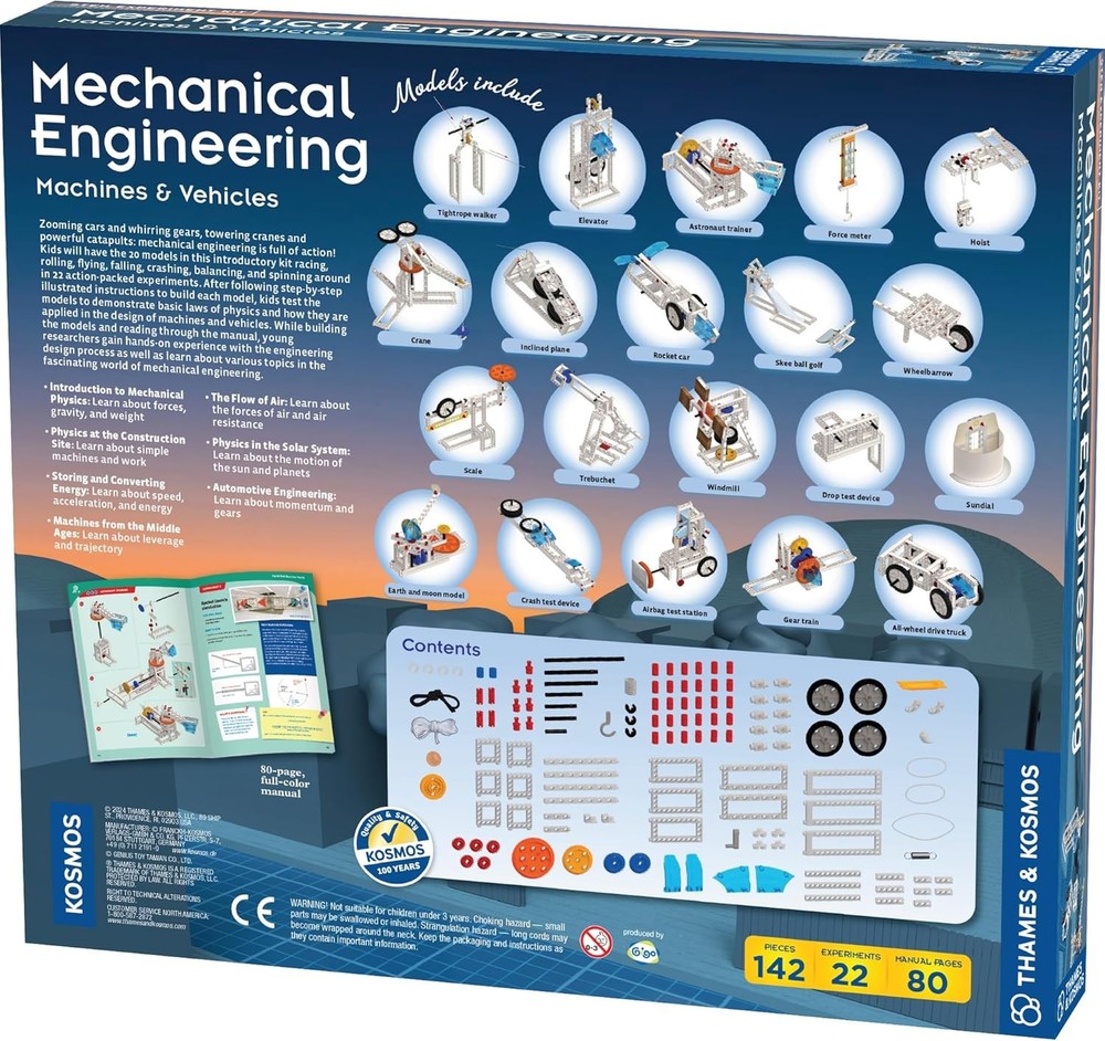 STEM Mechanical Engineering Kit for Building Machines & Vehicles Projects