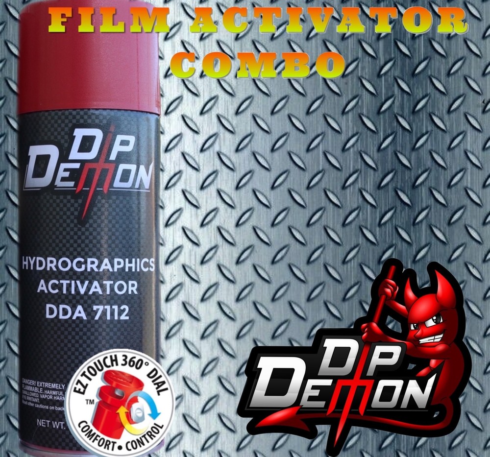 MINI DIAMOND PLATE WATER TRANSFER HYDROGRAPHIC FILM ACTIVATOR HYDRO DIP COMBO