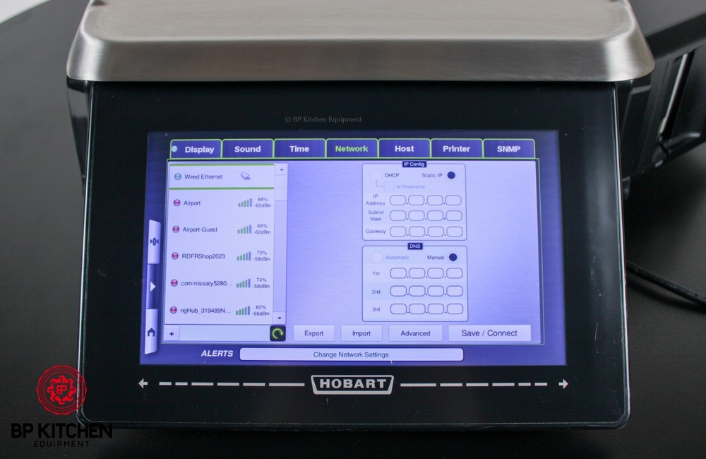 Hobart HTi Scale With Printer, New Operator Screen & 7" Customer Display
