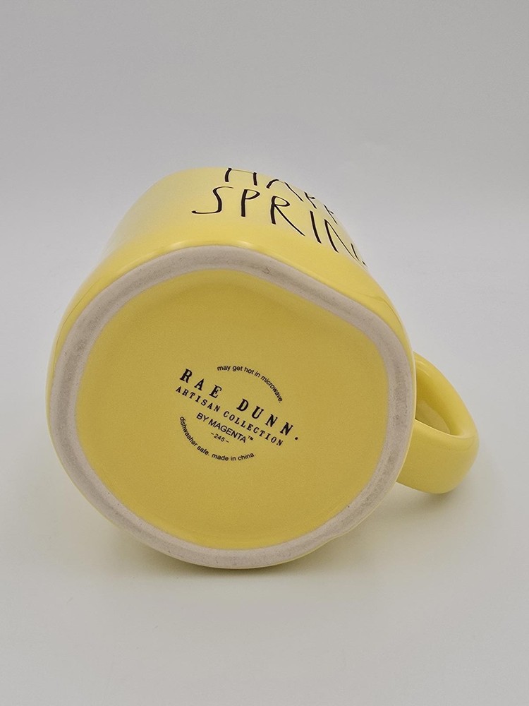 Rae Dunn Happy Spring Yellow Mug