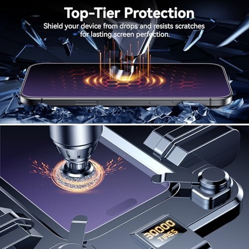 2+2 Pack for iPhone Air Matte Anti-Blue Light Glass Screen Protector - Anti