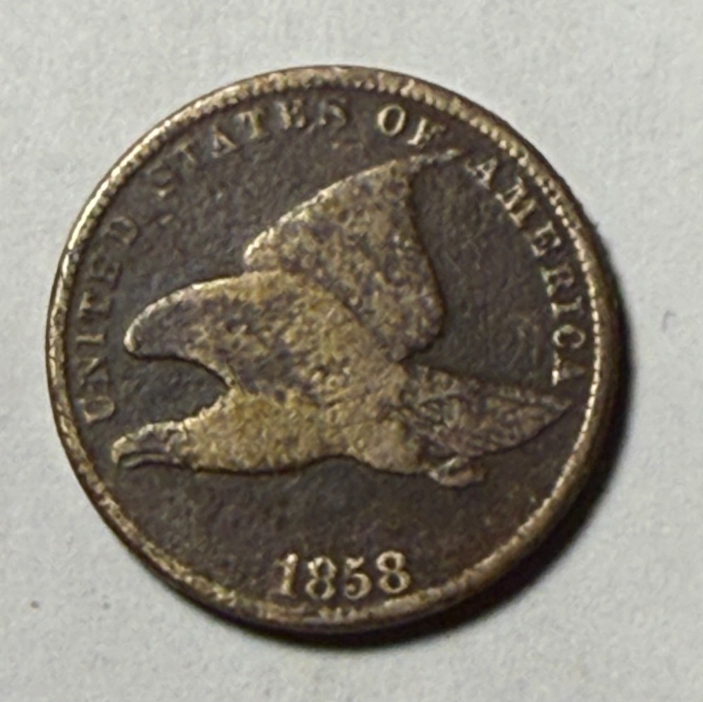 1858 Flying Eagle Cent - early small cent