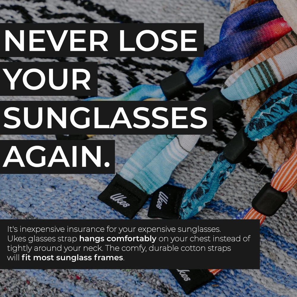 Premium Sunglass Strap - Durable & Soft Glasses Strap Designed with Cotton Mater