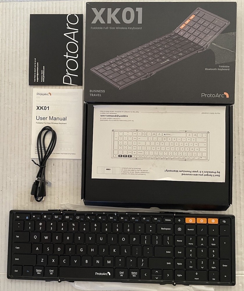Full Size Foldable Wireless Keyboard