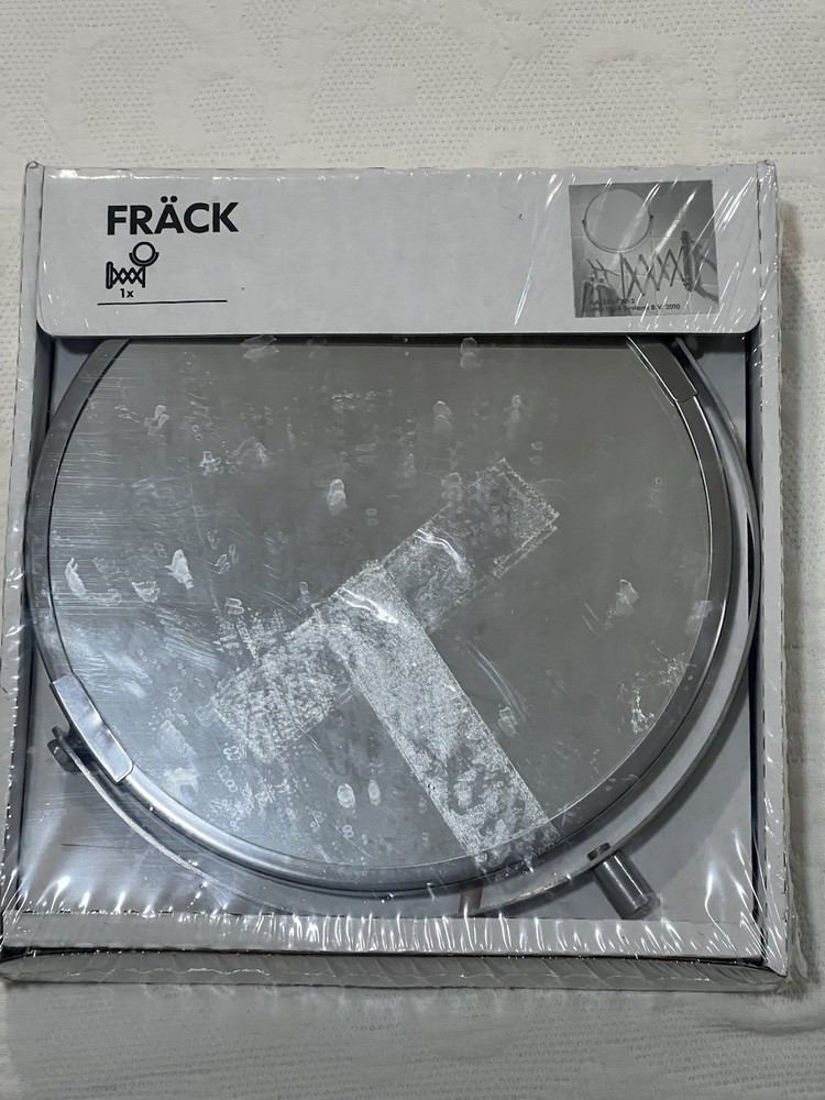 IKEA FRÄCK Wall Mount Mirror Extendable Magnifying Makeup Shaving Stainless NEW