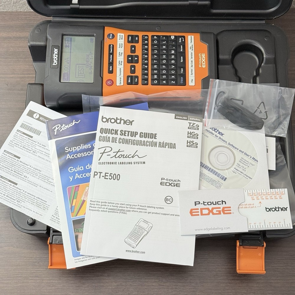 Brother P-Touch Edge PT-E500 Label Maker USB Thermal 180 DPI NICE