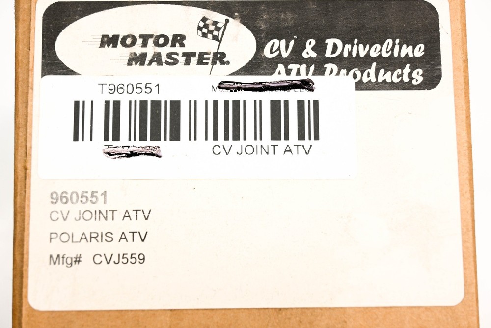 Motor Master CVJ559 CV Joint ATV NOS