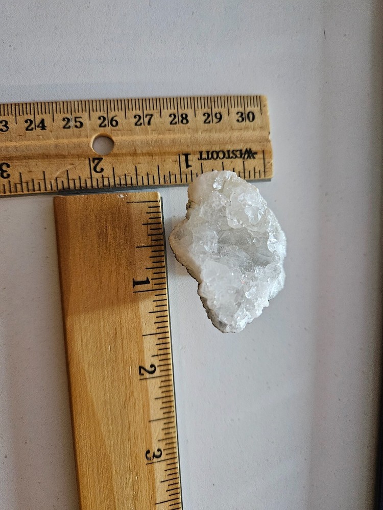 Handcrafted Natural Clear Crystal Cluster Magnet