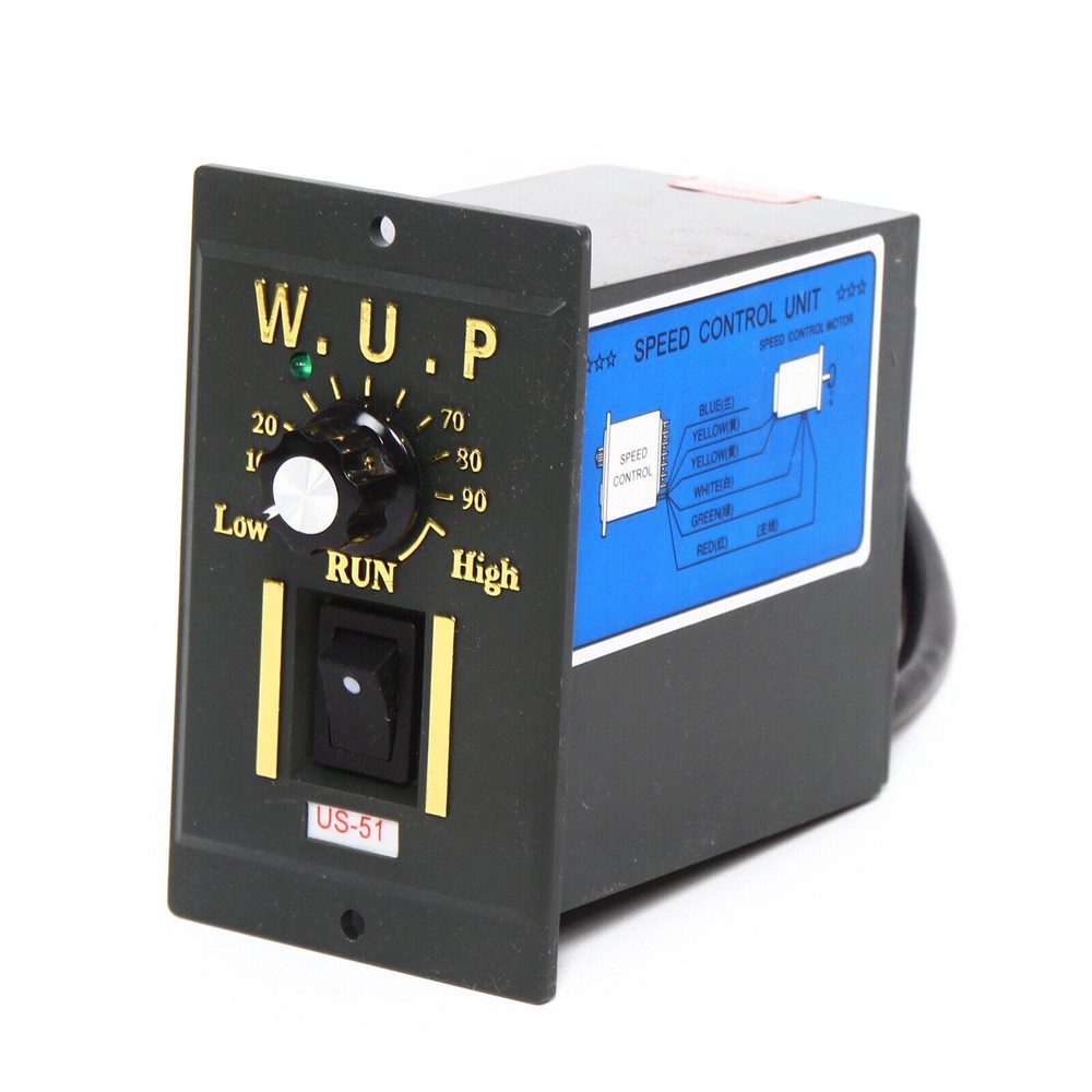 AC Gear Motor Electric &​Variable Speed Reduction Controller 0-90RPM Torque 15K