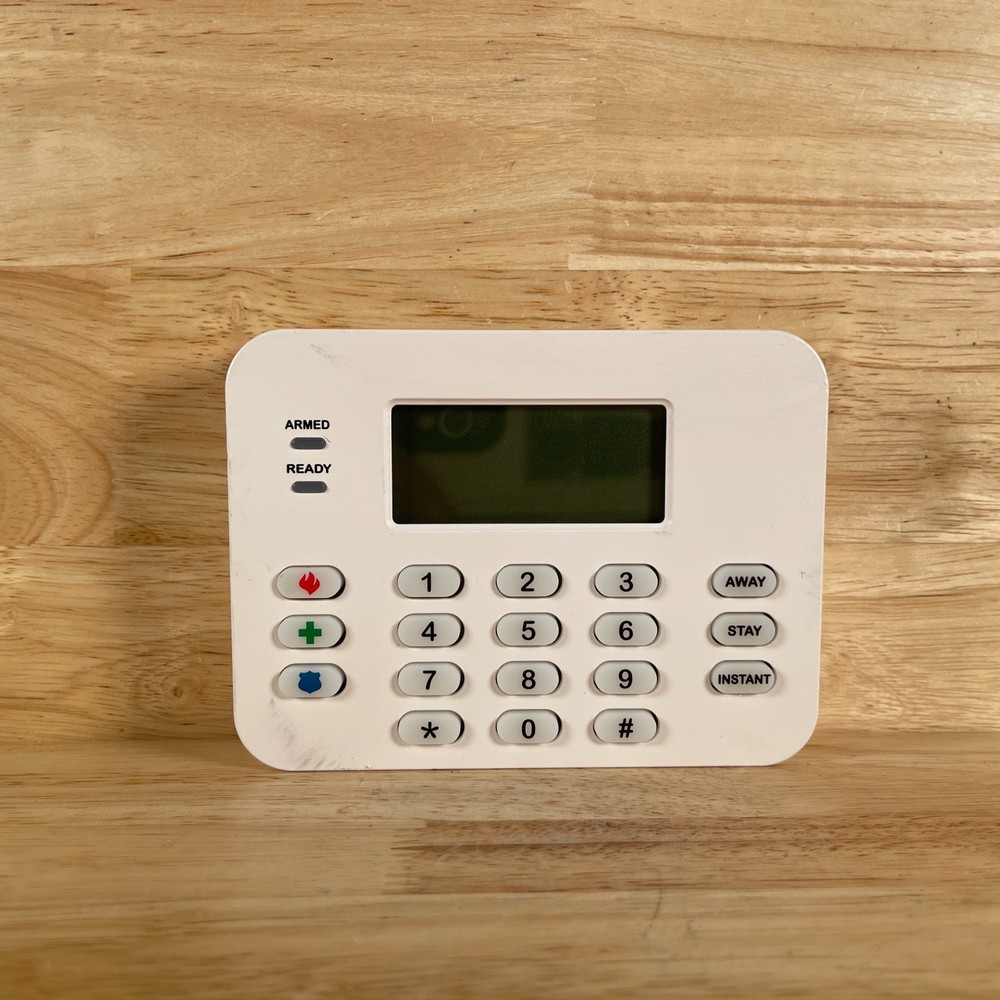 SerComm SR-KPD02 White 12VDC 0.5A Digital Security Alarm Keypad Control System