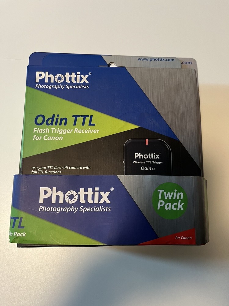 Phottix Odin TTL Flash Transmitter & Receiver Twin PACk Canon Camera wireless