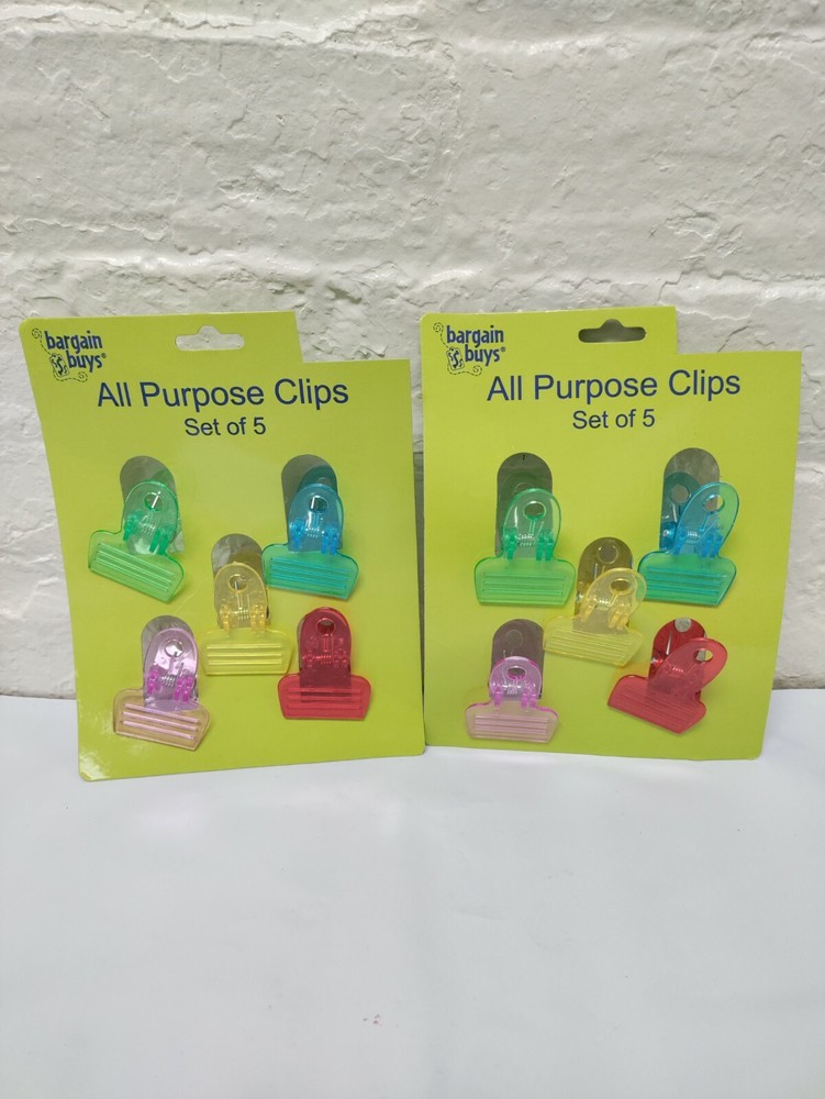 2 Pack NWT All Purpose Clips, Set of 5