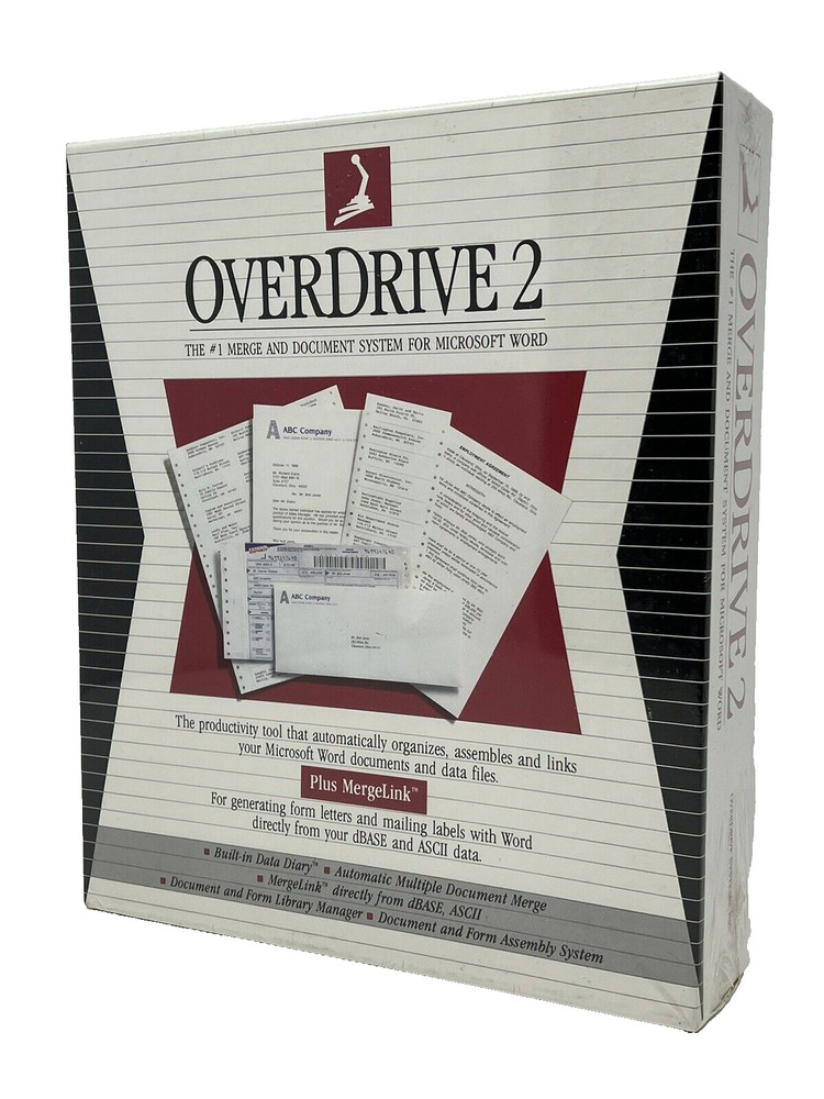 OverDrive 2 Document Management and Assembly System Software for MS Word