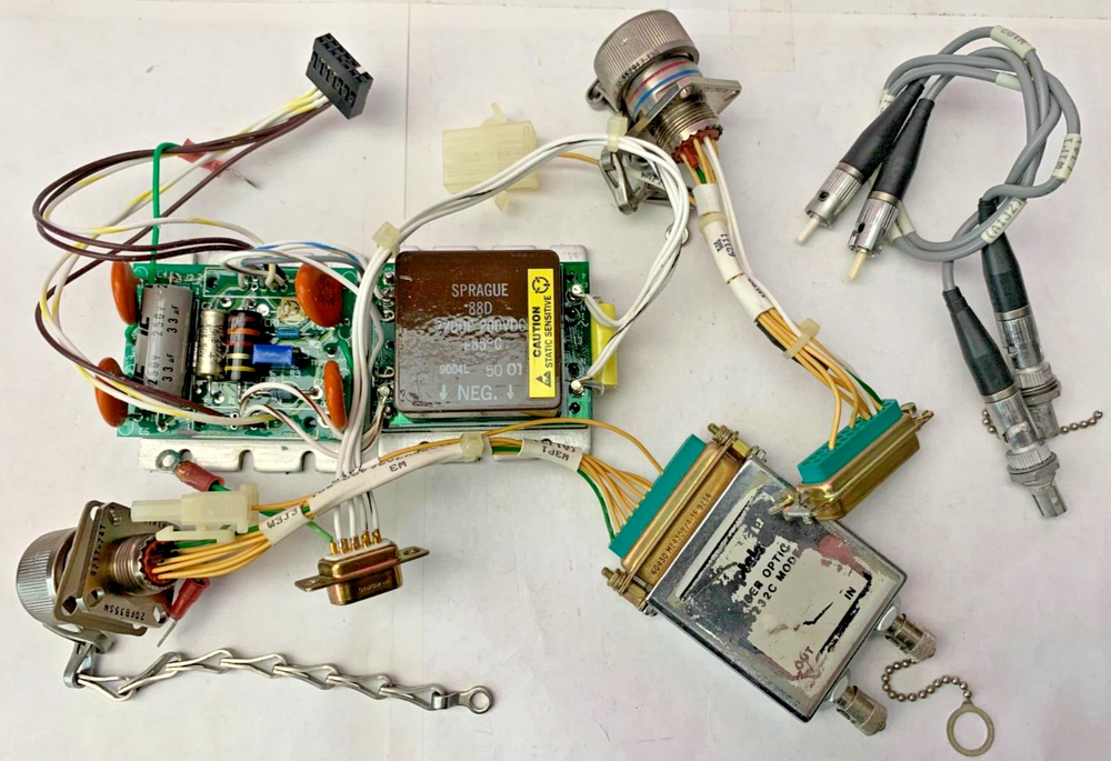 Fiber Optic Transceiver Amplifier DC-DC Power Modules w Cabling free shipping