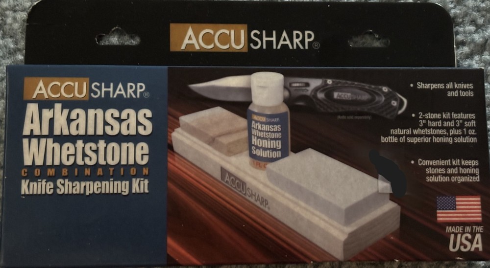 AccuSharp Arkansas Whetstone Combonation Knife Sharpening Kit