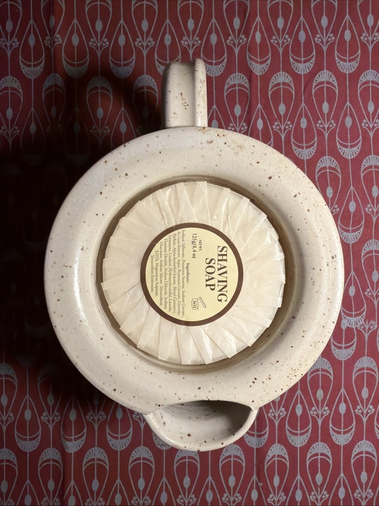 Slate Moss Scuttle By Sara Bonnyman & Mitchell’s Wool Fat Shaving Soap Bundle