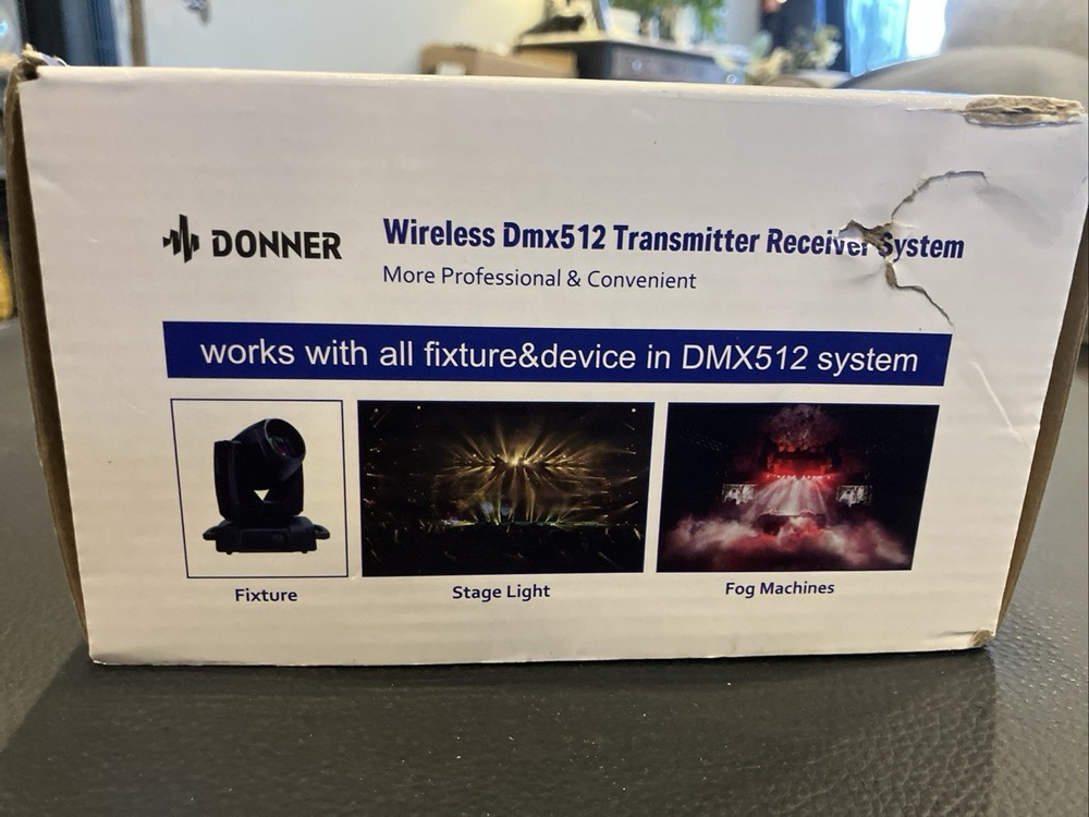 Donner Wireless DMX512 Transmitter Receiver System (5)