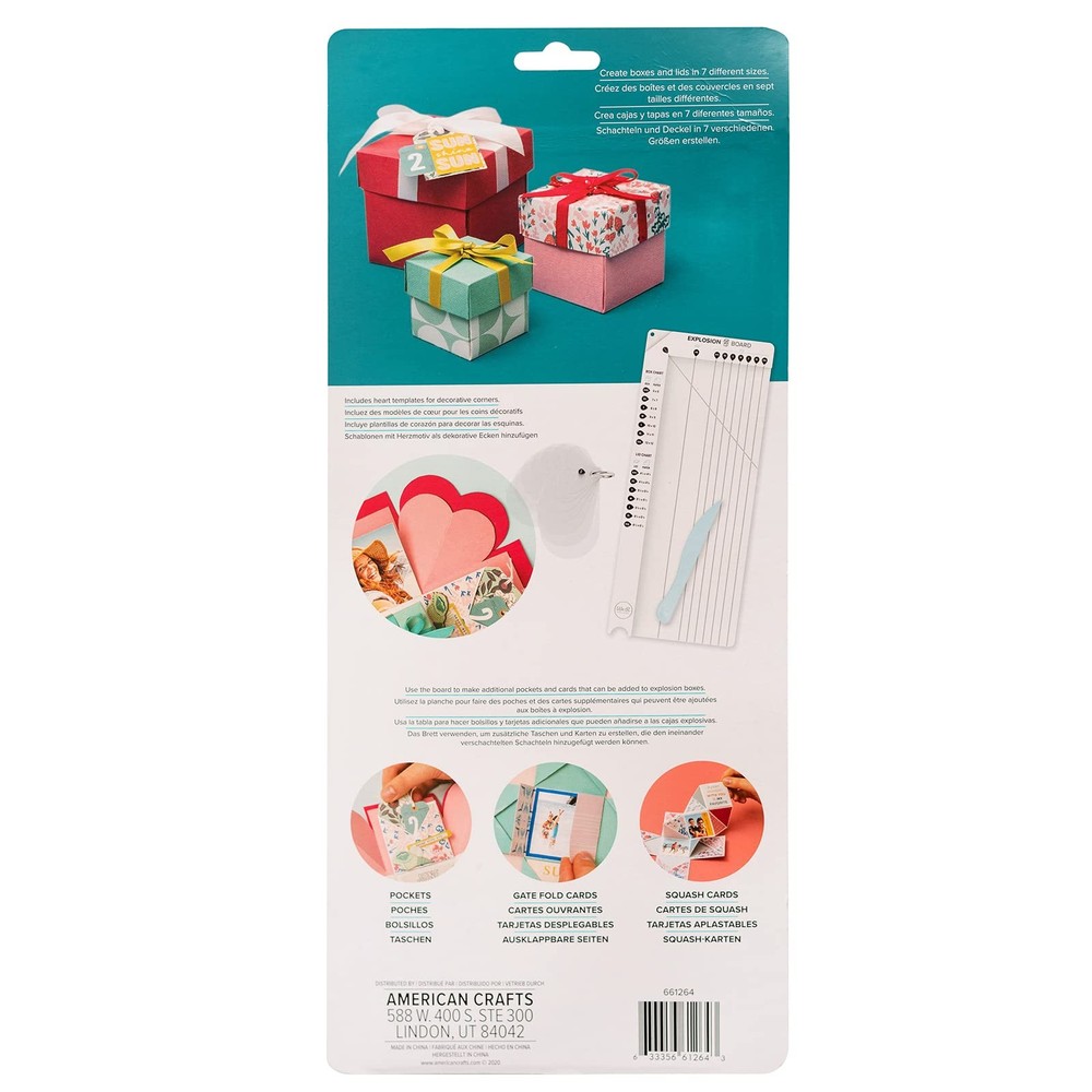 Explosion Board, Make DIY Custom Explosion Boxes, for Memory Keeping, Gift Gi...