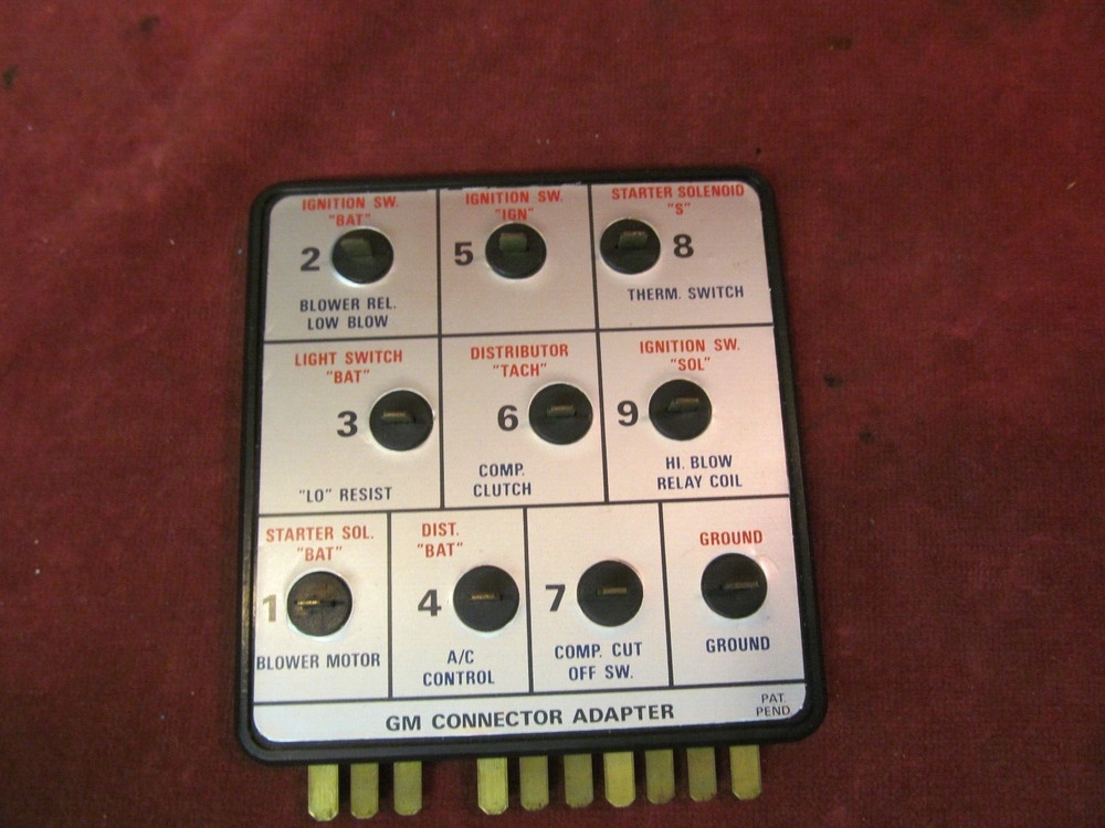 FOX VALLEY 121 GM CONNECTOR ADAPTER DIAGNOSTIC TEST ADAPTER
