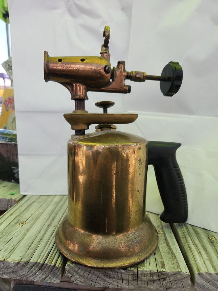 Vintage Brass & Steel Blow Torch