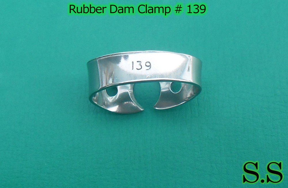 3 Endodontic Rubber Dam Clamp # 139 Dental Instruments