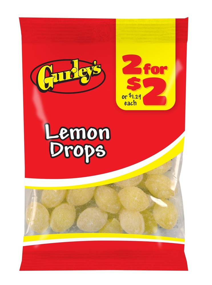 Gurley's Zesty Lemon Drops, Refreshing Hard Candy with Real Lemon Juice (Pack...