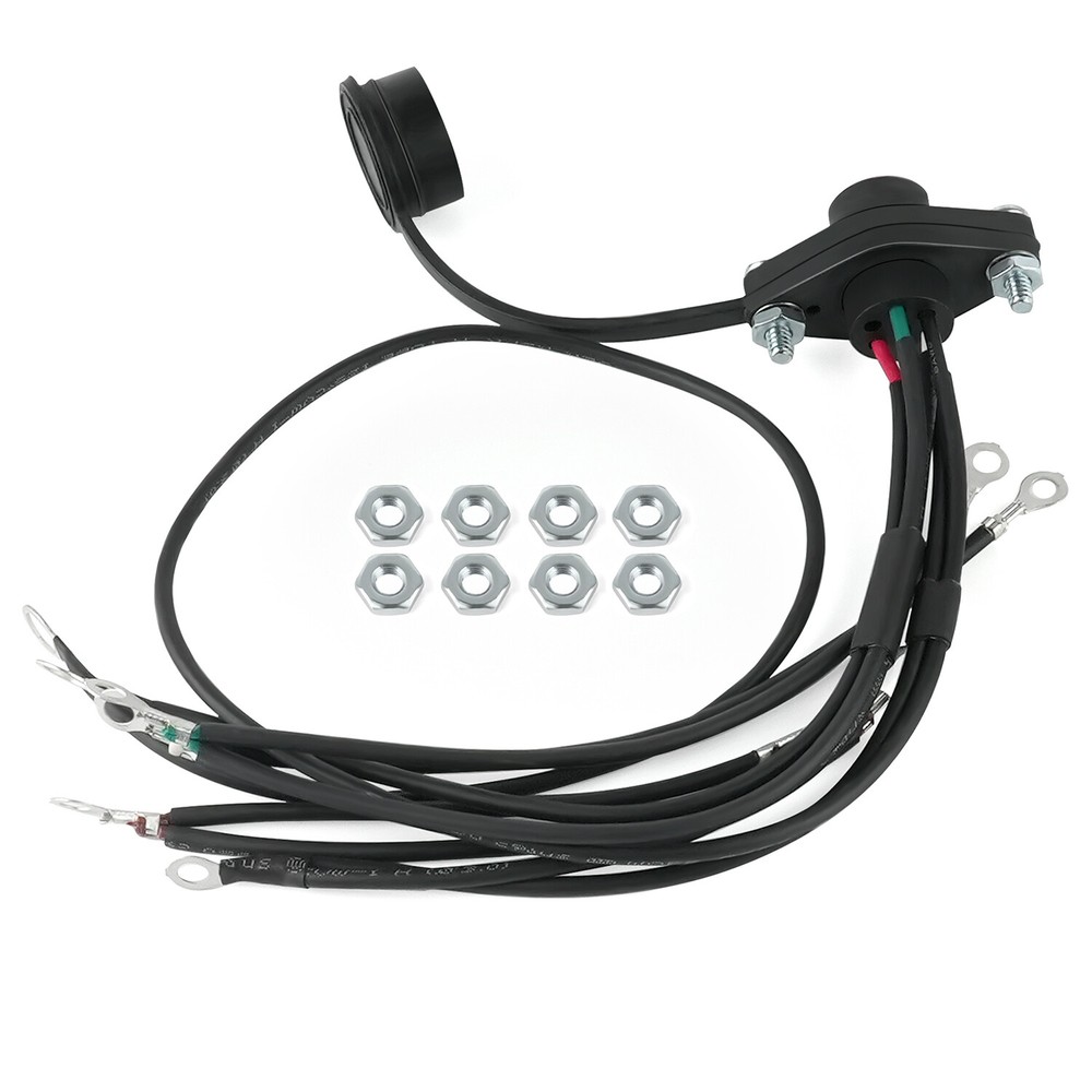 5-Wire Truck Winches Hand Remote Control Socket Push-in Plug Harness 39886