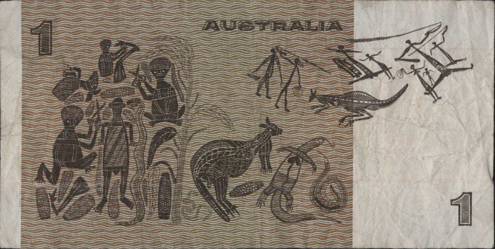 (N84-7) 1978 Australia $1 bank note (G)