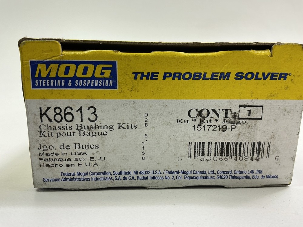 Moog K8613 Suspension Control Arm Bushings