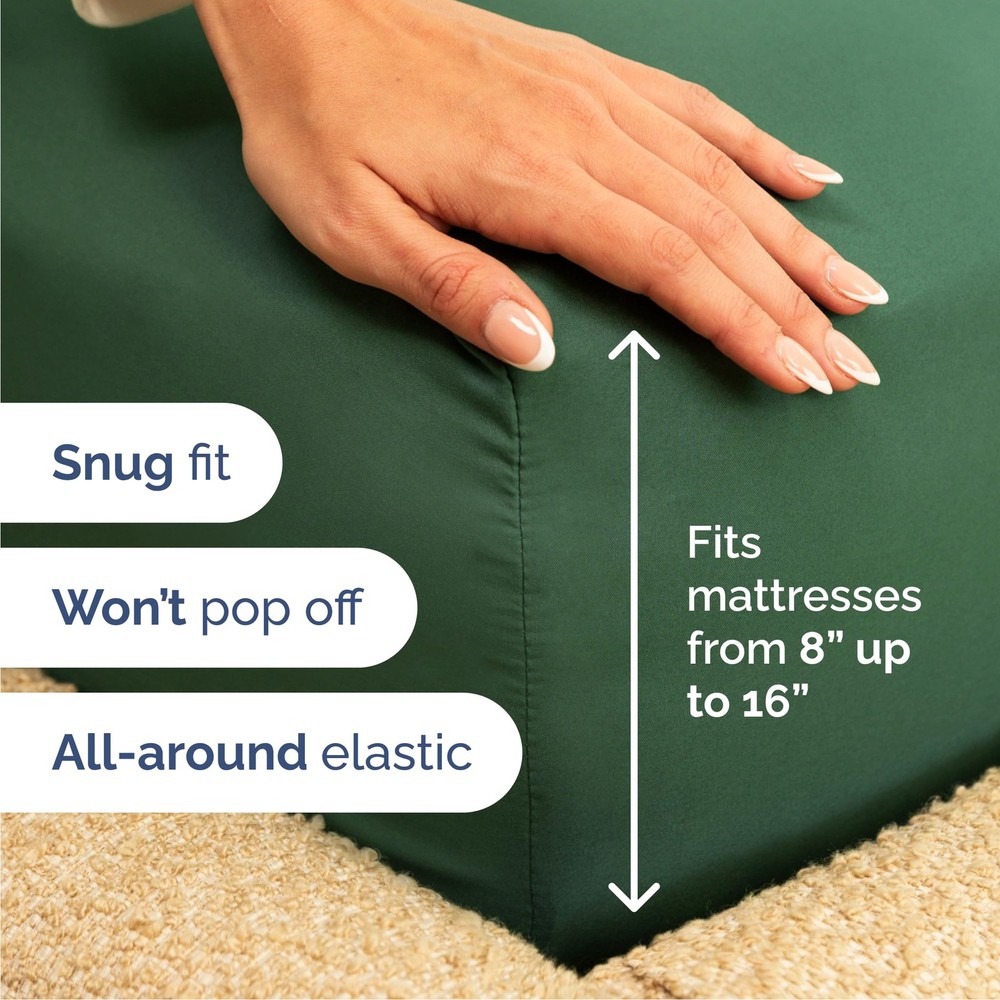 Queen Size 4 Piece Sheet Set - Comfy Breathable Cooling Bed Sheets Set - Hot...
