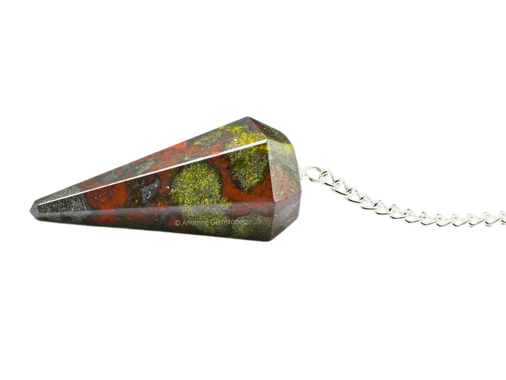 Dragon Bloodstone Dowsing Crystal Pendulum