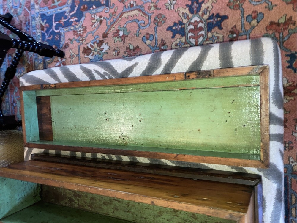 Long Antique Wood Box Trunk Chest