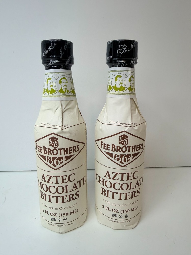 Fee Brothers Aztec Chocolate Cocktail Bitters 5 oz Bottles (2 Pack)