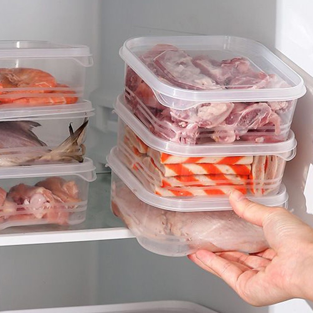 Refrigerator Storage Clear Airtight Stackable Fridge Storage Organizer awesome