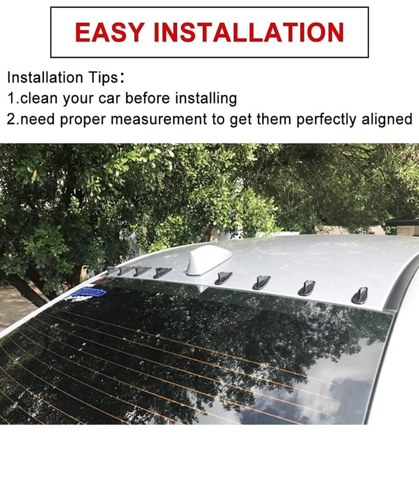 Air Vortex Generator Diffuser Shark Fin 10pcs Set Kit