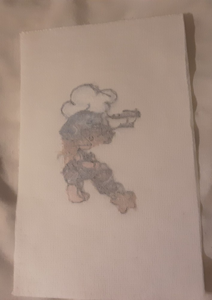 Unframed Finished Cross Stitch Summer Fun