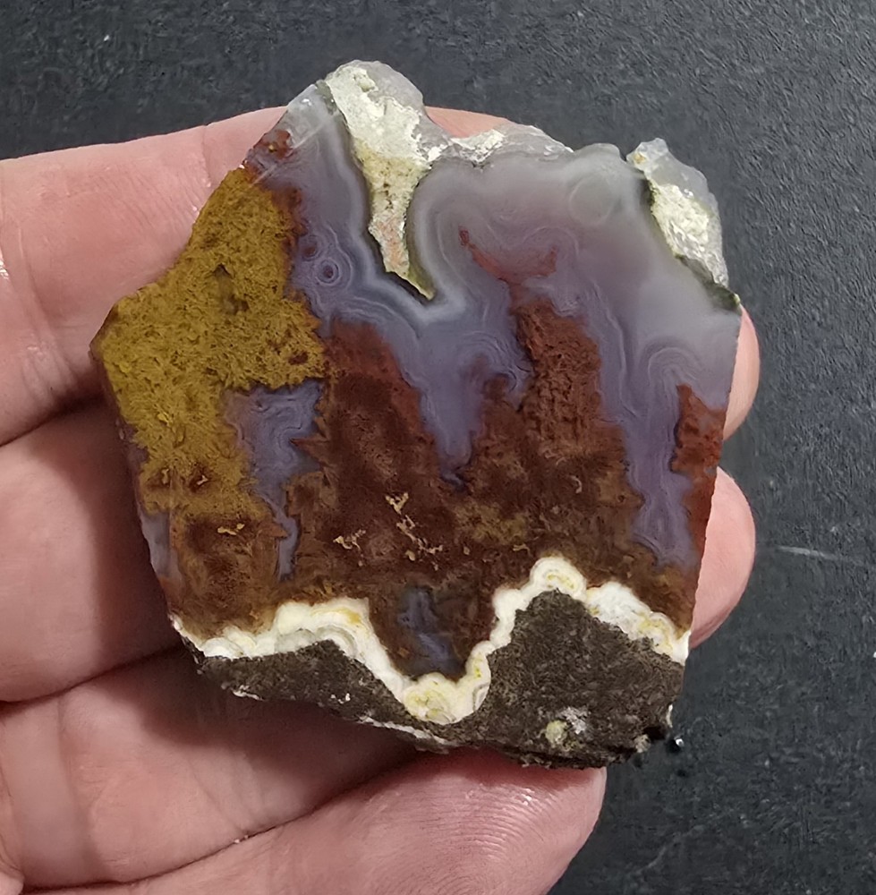 Cathedral Agate Lapidary Slab