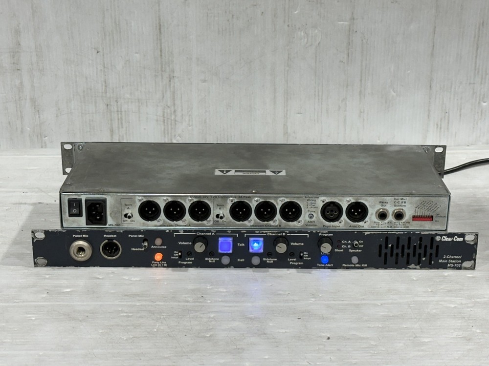 Clear-Com Main Station 2CH MS-702 #1203-4 (One)THS
