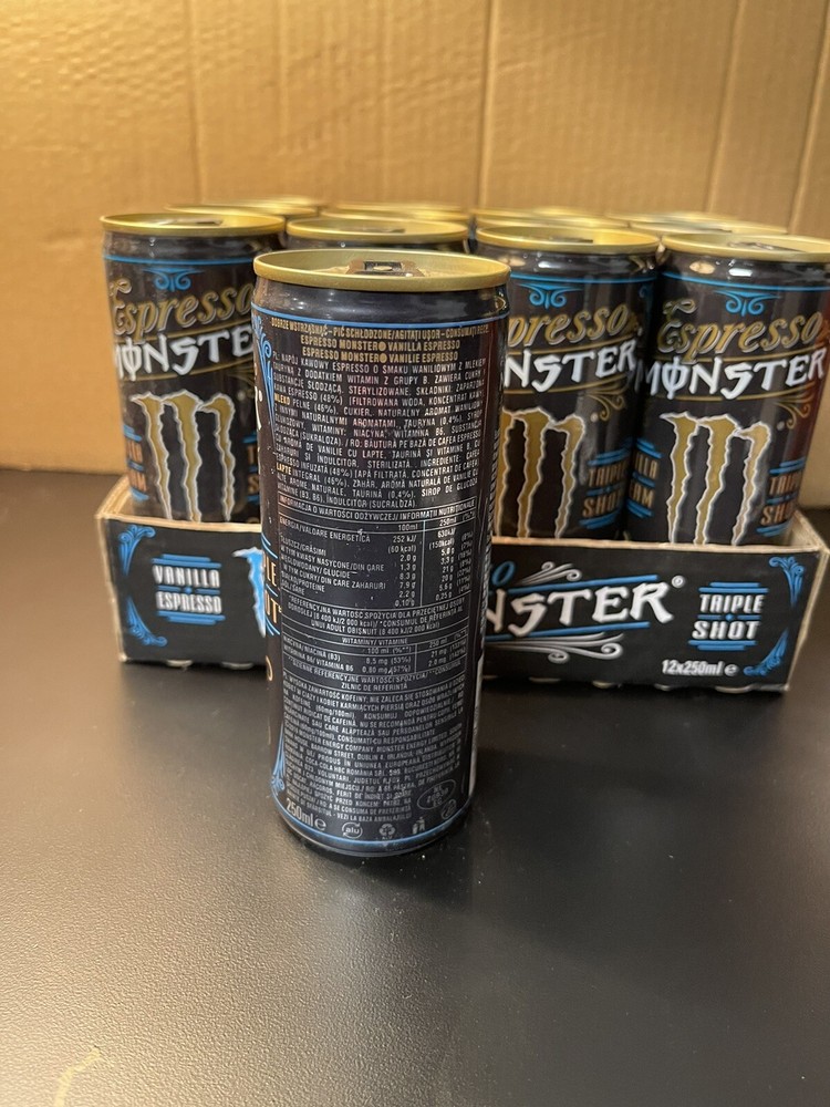 Monster Energy Espresso Vanilla & Cream 12 Full Cans