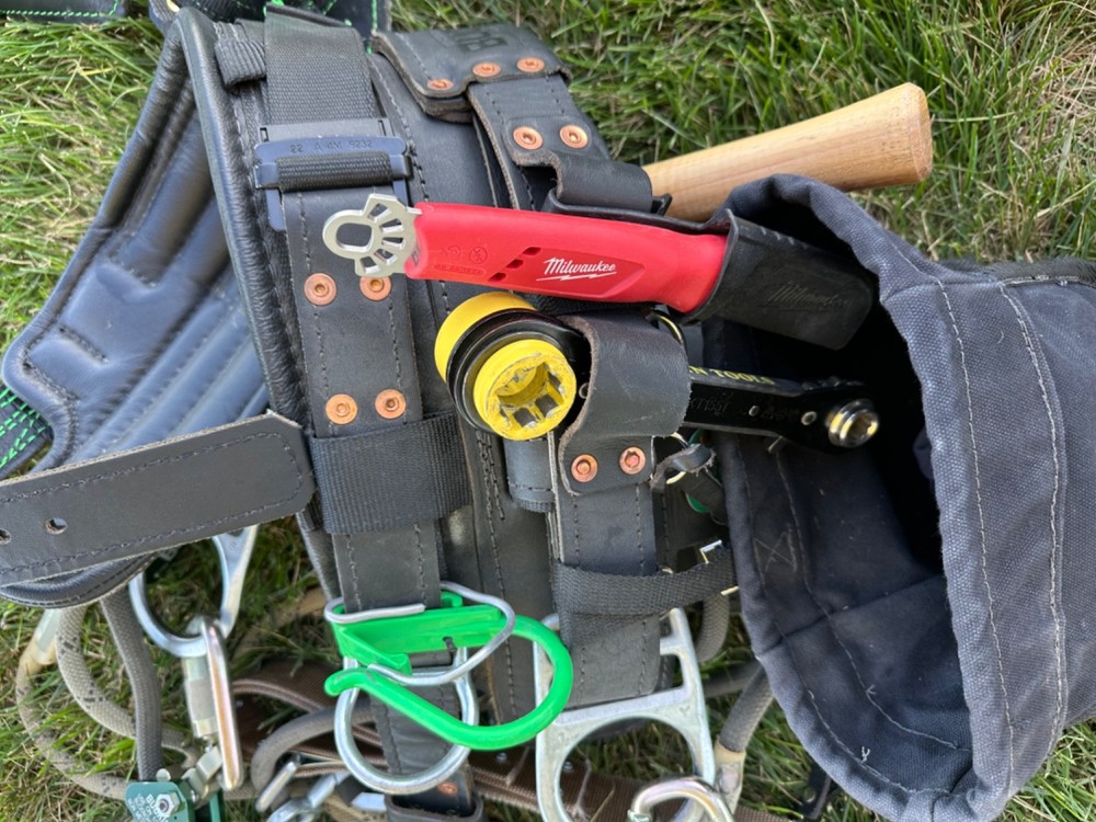 Buckingham lineman pole climbing gear and hand tools