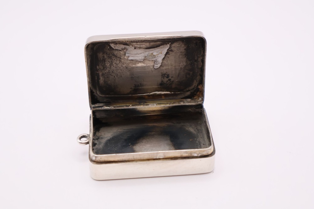 Antique Silver Vesta Case Box