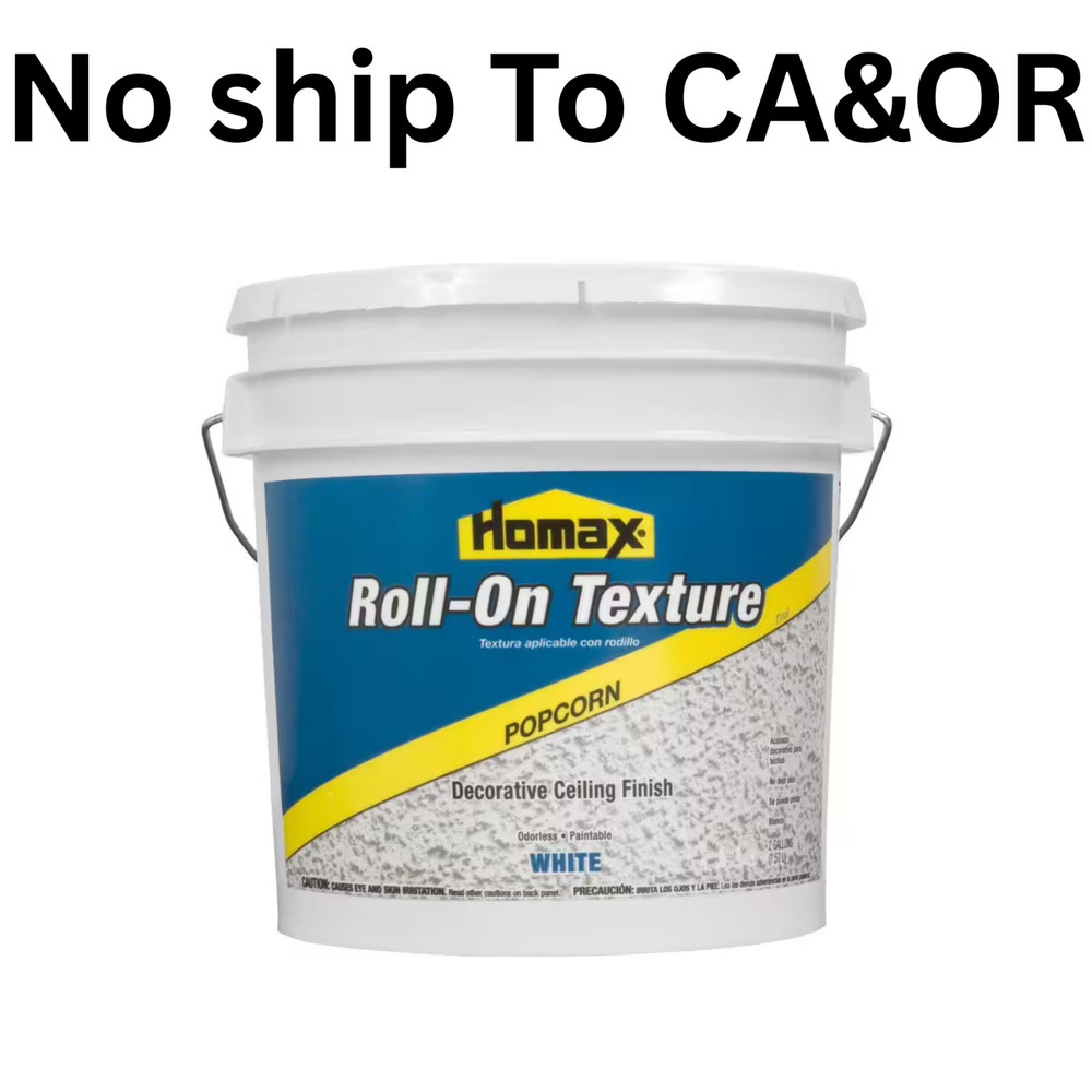 Popcorn Roll-On Texture Decorative Ceiling Finish 2 Gal White Low-Odor Paintable