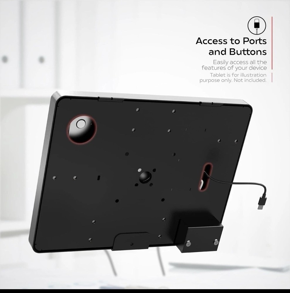 CTA Universal Security Enclosure + Honeywell Barcode 2D Scanner for iPad Tablet