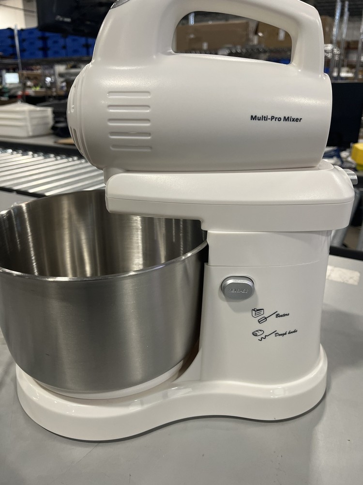 GENERIC SWINGING STAND MIXER DELUXE PRO - WHITE /SILVER - Scratch & Dent