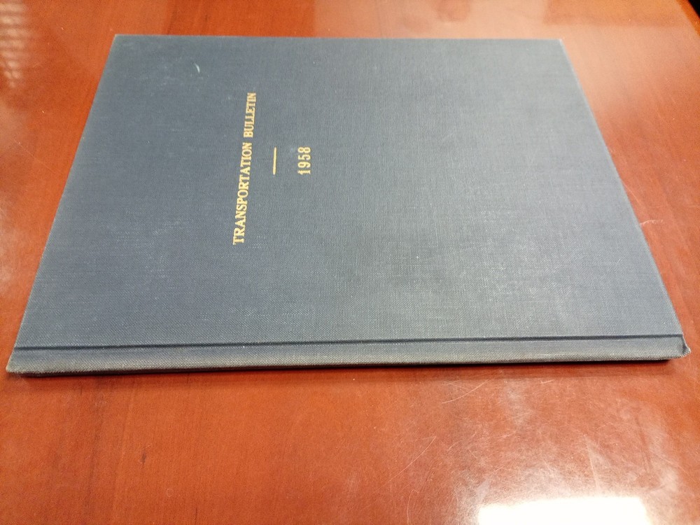 Transportation Bulletin 1958