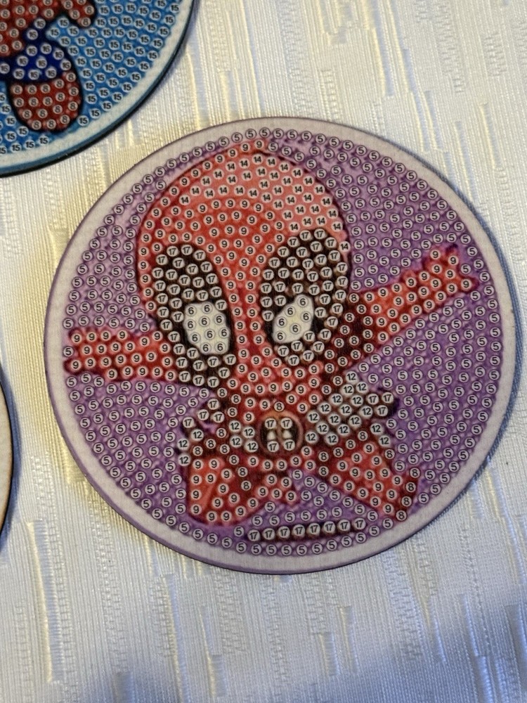 Marvel Diamond Art Coaster Lots 6ct